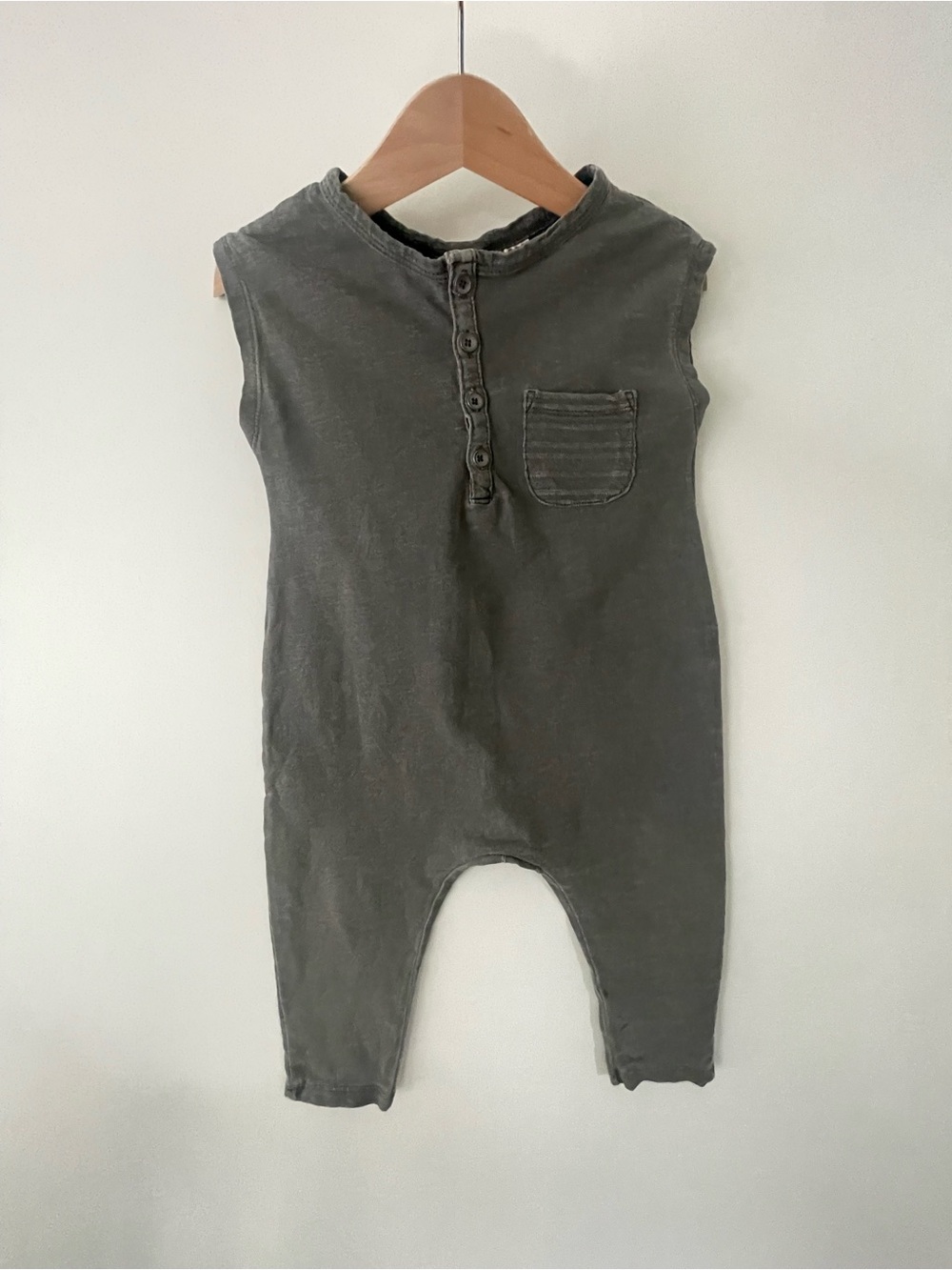 ZARA Sleeveless Romper in gray